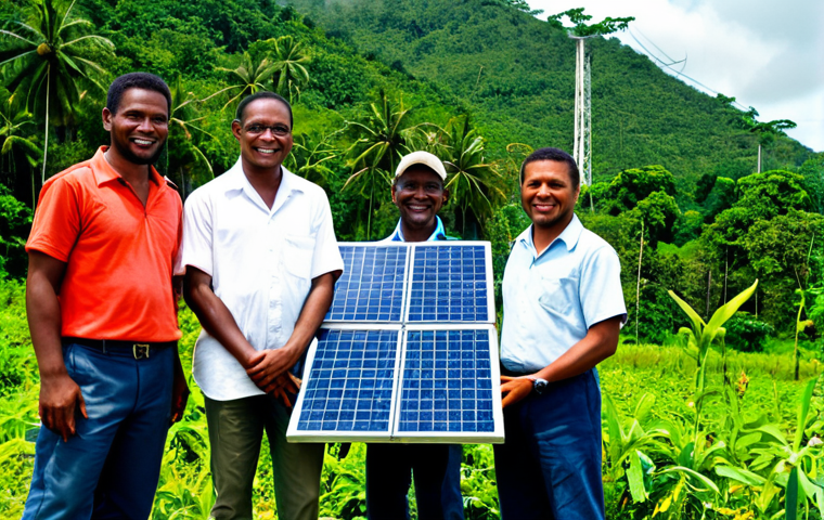 가이아나 석유 산업 - Sustainable Development**
"A diverse group of people (farmers, scientists, entrepreneurs) collabora...