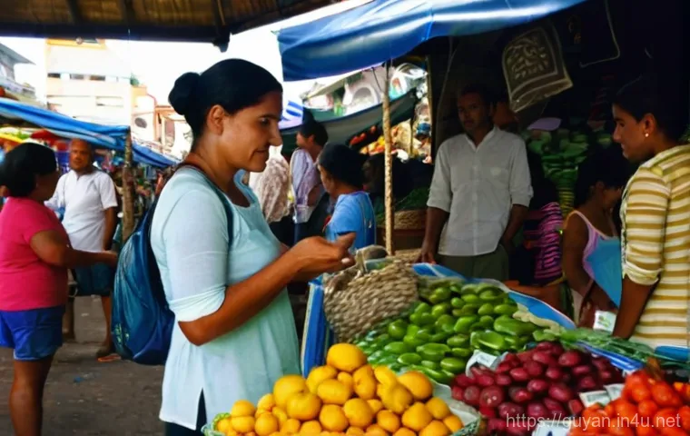가이아나에서 피해야 할 장소 - **Cautious Exploration in the Guyanese Rainforest**
    A male traveler in his 30s, wearing appropri...